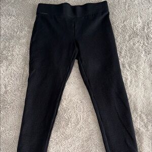 LOFT Dark Checkered Leggings